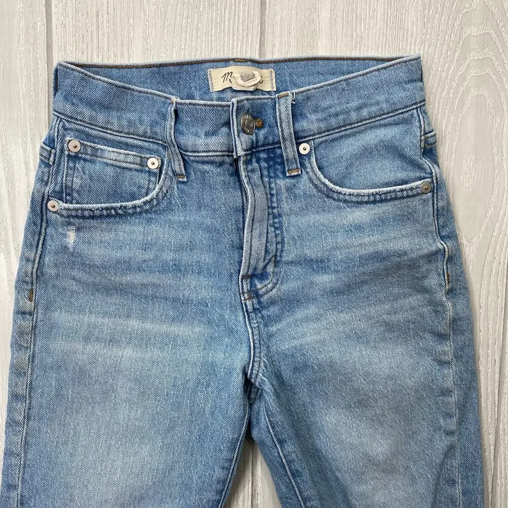 Madewell The Perfect Vintage Jeans Light Wash Blue Denim 24 Petite 24P